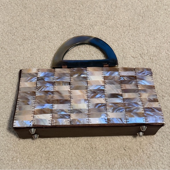 Mad Bags Handbags - Vintage Mad by Design Mother of Pearl Clutch